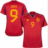 2022/23 Spain Home Red Player Version Soccer Jersey
