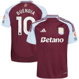 BUENDIA #10 Aston Villa Home Fans Soccer Jersey 2024/25 (League Font ) 联赛字体
