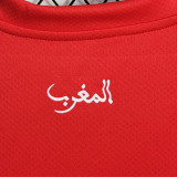2023/24 Morocco Home Red Fans Soccer Jersey