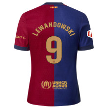 LEWANDOWSKI #9 BA 1:1 Quality Home Fans Jersey 2024/25 (LaLiga Font 西甲字体 有号下广告)
