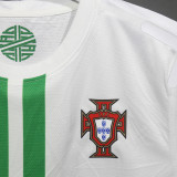 2012 Portugal Away White Retro Player Version Soccer Jersey