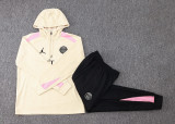 2024/25 PSG Apricot Hoody Zipper Jacket Tracksuit