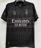 THEO #19 AC Milan x PUMA x Pleasures 4Th Black Fans Jersey 2023/24 欧冠体