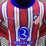 2024/25 ATM Home Player Version Long Sleeve Soccer Jersey