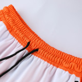 2022 Nk White Orange Short Training Jersey(A Set)