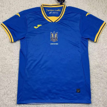 2024/25 Ukraine Away Blue Fans Soccer Jersey