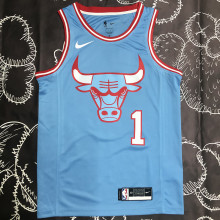 Bulls ROSE #1 Blue NBA Jerseys