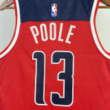 2023/24 Wizards POOLE #13 Red Away NBA Jerseys