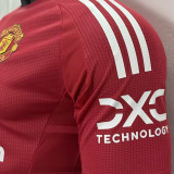 2024/25 M Utd Home Red Player Version Soccer Jersey