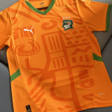 2024/25 Ivory Coast Home Orange Fans Soccer Jersey