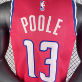 2023/24 Wizards POOLE #13 Red City Edition NBA Jerseys