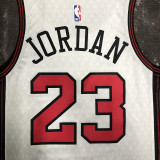 Bulls JORDAN #23 White City Edition NBA Jerseys