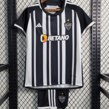 2023/24 AT Mineiro Home Black Kids Soccer Jersey