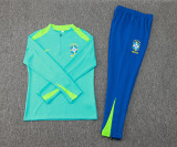 2024/25 Brazil Green Kids Sweater Tracksuit