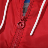 2023/24 M Utd Red Black Windbreaker