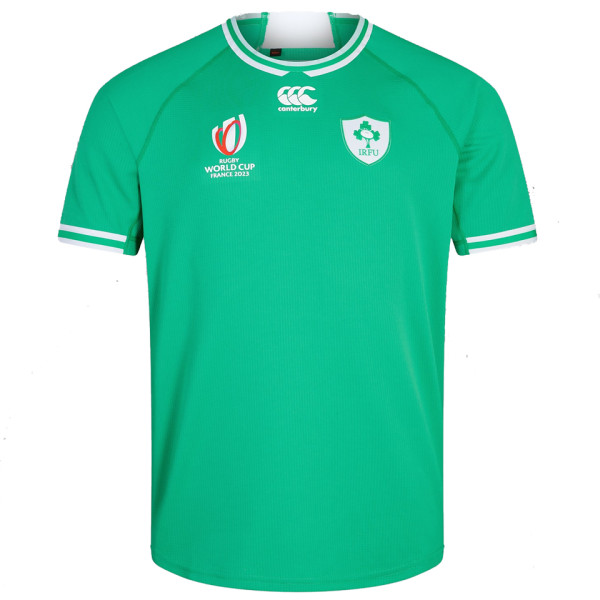 2023 Irish IRFU RUGBY WORLD CUP Home Green Rugby Jersey Ireland爱尔兰