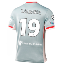J.ALVAREZ #19 ATM Away Fans Jersey 2024/25 （UCL Font 欧冠字体 有号下广告 ）