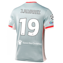 J.ALVAREZ #19 ATM Away Fans Jersey 2024/25 （UCL Font 欧冠字体 有号下广告 ）