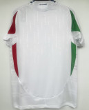 2024 Italy Away Whte Player Version Soccer Jersey