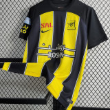 2023/24 Al Ittihad Home Yellow Black Fans Jersey 吉达联