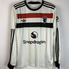 2024/25 M Utd Third White Long Sleeve Fans Soccer Jersey