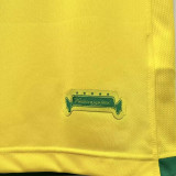 2006 Brazil Home Yellow Retro Soccer Jersey