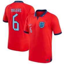 MAGUiRE #6 England 1:1 Away Red Fans Jersey 2022/23