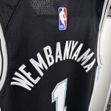 2024/25 Spurs WEMBANYAMA # Black Kids NBA Jersey