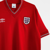 1984/1987 England Away Red Retro Soccer Jersey