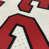 1997/98 Bulls JORDAN #23 White Retro NBA Jerseys 热压