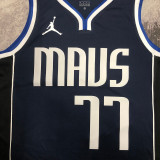 2023/24 Mavericks DOECIC #77 Sapphire Blue NBA Jerseys