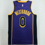 Lakers WETBROOK #0 Blue NBA Jerseys