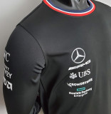 2022 Mercedes AMG Petronas F1 Black Long Sleeve Team T-Shirt