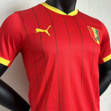 2024 Guinee Away Red Player Version Soccer Jersey 几内亚