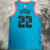 2023/24 Suns AYTON #22 Wathet City Edition NBA Jerseys