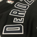 Spurs DEROZAN #10 Black NBA Jerseys