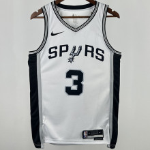 Spurs PAUL #3 White NBA Jerseys
