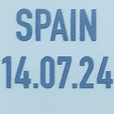 2024 UEFA EUROPEAN Final Font SPAIN 14.07.24 英格兰用 (You can buy it Or tell me to print it on the Jersey )