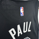 2023/24 Spurs PAUL #3 Black NBA Jerseys