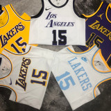 2023/24 Lakers REAVES #15 White Retro NBA Jerseys 热压
