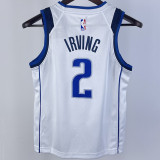 Mavericks IRVING #2 White Kids NBA Jersey 热压