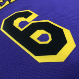 Lakers JAMES #6 Blue NBA Jerseys