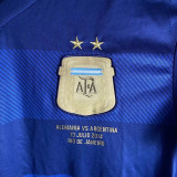 2014 Argentina Away Retro Soccer Jersey