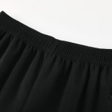 2025 Nk~ Black Zipper Jacket Tracksuit
