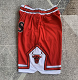 Bulls Red Four Bags NBA Pants