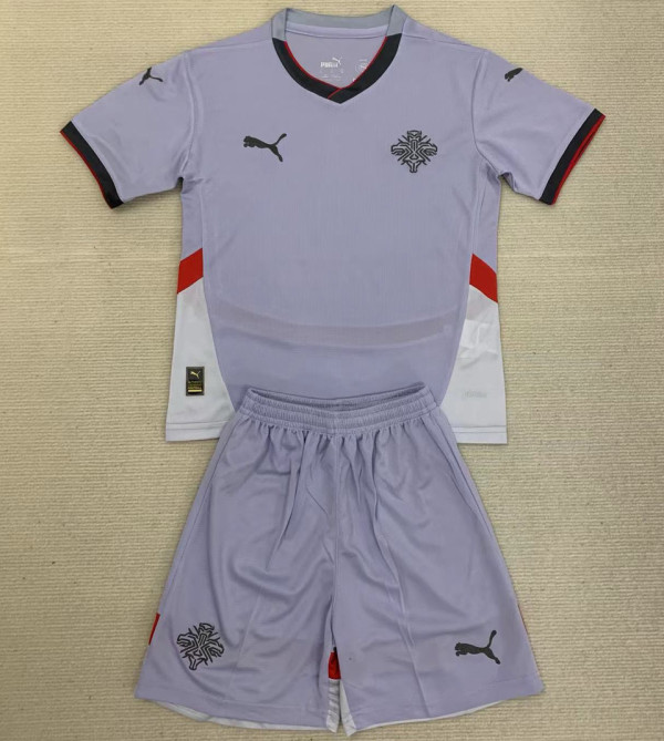2024/25 Iceland Away Kids Soccer Jersey