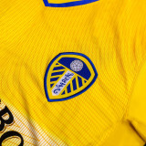 2002/03 Leeds United Third Yellow Retro Soccer Jersey