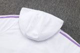2025 Germany White Hoody Zipper Jacket Windbreaker