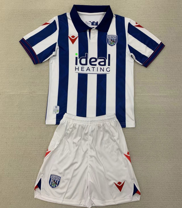 2024/25 West Bromwich Albion Home Kids Soccer Jersey