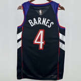 Toronto Raptors BARNES #4 Retro Purple NBA Jerseys
